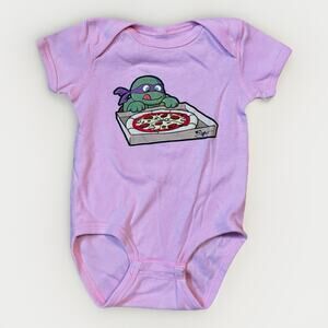 Teenage Mutant Ninja Turtles Hungry Turtles Leonardo Pizza Infant One Piece 12M